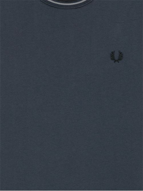 T-shirt uomo manica corta blu/grigio FRED PERRY | M158801B